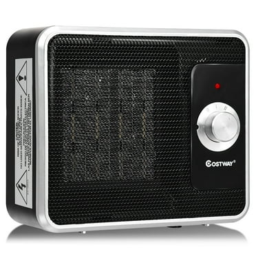 Crane Electric Ceramic Personal Heater 800W/1200W EE-6490 Silver Black 27770 Crane Electric Ceramic Personal Heater 800W/1200W EE-6490 Silver Black 27770